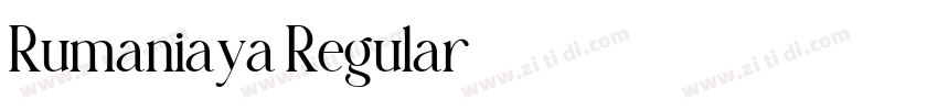 Rumaniaya Regular字体转换 Rumaniaya Regular字体转换